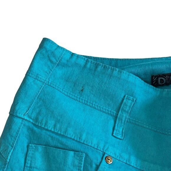 DIVAS JEANS Women's Pants 15 Aqua Blue High Waist Butt Lifter Jeans Made in Peru - Picture 10 of 15